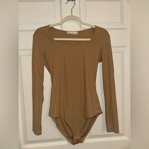 Women's Tan Button Down Shirt